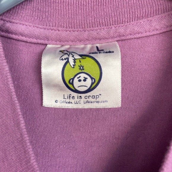 3 for $25-Life Is Crap Official Out Of Wine Unisex T-Shirt Size L - Picture 3 of 9